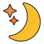moon, night, cream, symbol, sign 