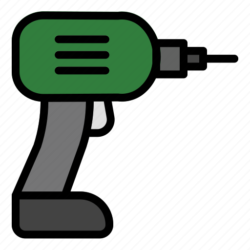 Drill, construction, tool, equipment, building icon - Download on Iconfinder