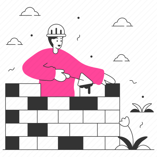 Builder, construction, repair, labor day, labour day illustration - Download on Iconfinder
