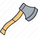 ax, tool, hatchet, weapon, equipment, wood, cutting