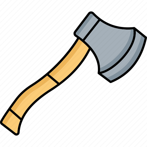 Ax, tool, hatchet, weapon, equipment, wood, cutting icon - Download on Iconfinder
