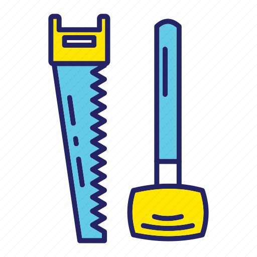 Day, hammer, labor, labour, saw icon - Download on Iconfinder