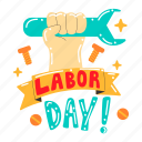 labor day, greeting, text, labour, worker, industry, factory