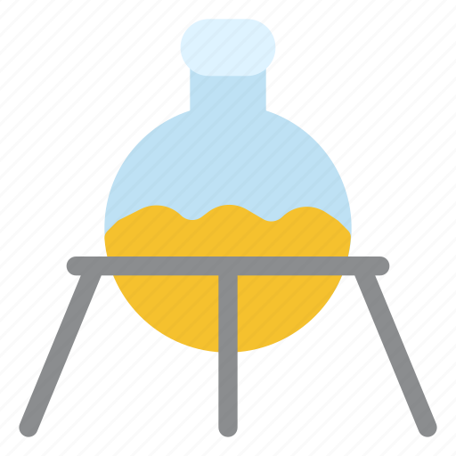 Chemistry, experiment, flask, florence flask, laboratory, research, science icon - Download on Iconfinder