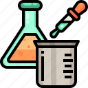 education, pipette, chemical, experimentation, flask