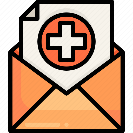 Medical, healthcare, hospital, email, letter icon - Download on Iconfinder