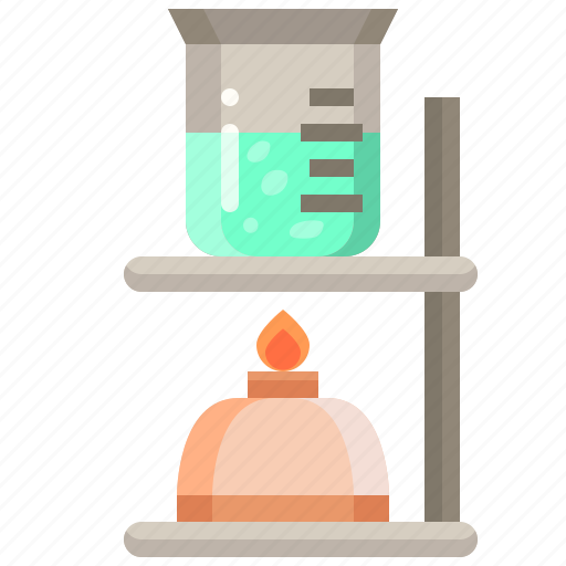 Burning, fire, science, flask, burner, experiment icon - Download on Iconfinder