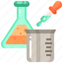 flask, pipette, experimentation, chemical, education