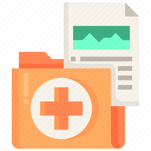 Folder, result, report, medical, research, documents icon - Download on Iconfinder