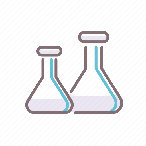 Conical, flask, laboratory, chemistry, erlenmeyer, glassware icon - Download on Iconfinder