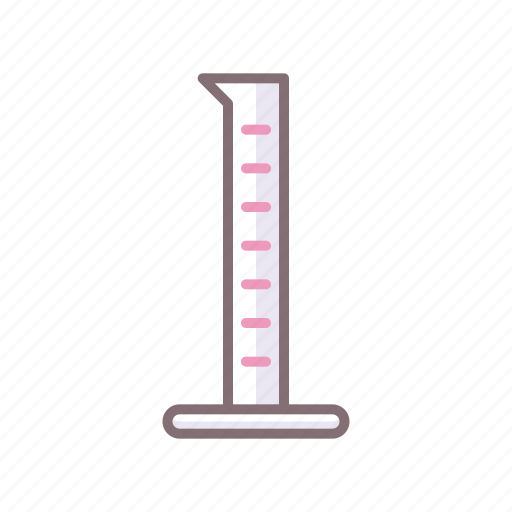 Graduated, cylinder, measuring, glassware, mixing cylinder, laboratory, chemistry icon - Download on Iconfinder