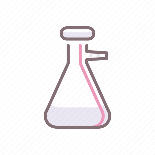Sidearm, flask, erlenmeyer, chemical, chemistry, laboratory, equipment icon - Download on Iconfinder