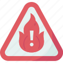 fire, hazard, flammable, warning, risk