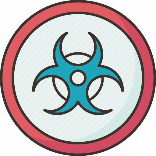 Biohazard, biological, toxic, dangerous, area icon - Download on Iconfinder