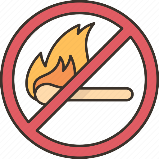 Flame, warning, fire, dangerous, forbidden icon - Download on Iconfinder