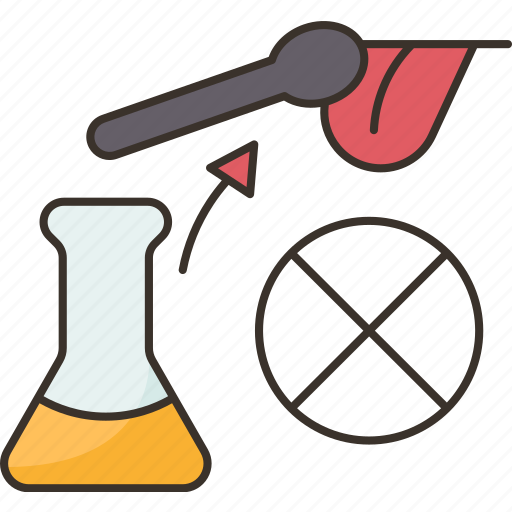 Spoon, lick, prohibited, chemical, exposure icon - Download on Iconfinder