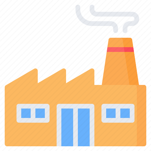 Factory, industry, industrial, company, manufacture, plant, building icon - Download on Iconfinder