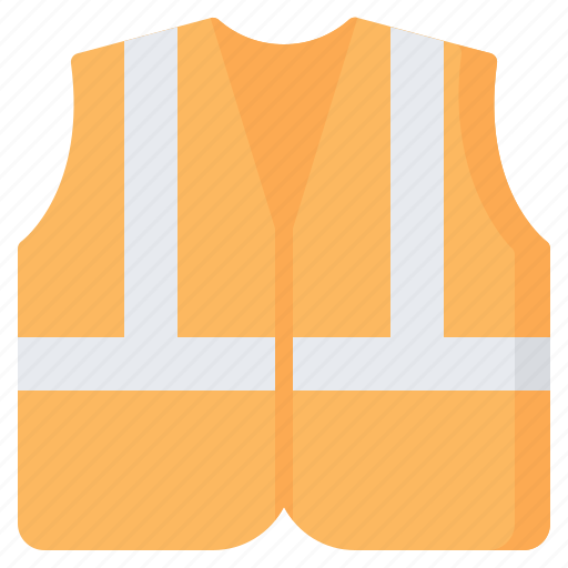 Vest, jacket, life, reflective, construction, safety, protection icon - Download on Iconfinder