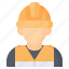 worker, engineer, architect, person, avatar, helmet, man 