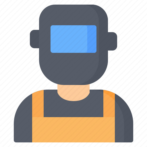 Welder, worker, person, avatar, welding, mask, man icon - Download on Iconfinder