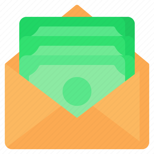 Salary, income, earning, money, cash, payment, envelope icon - Download on Iconfinder