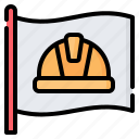 flag, labour, labor, day, helmet, worker, construction
