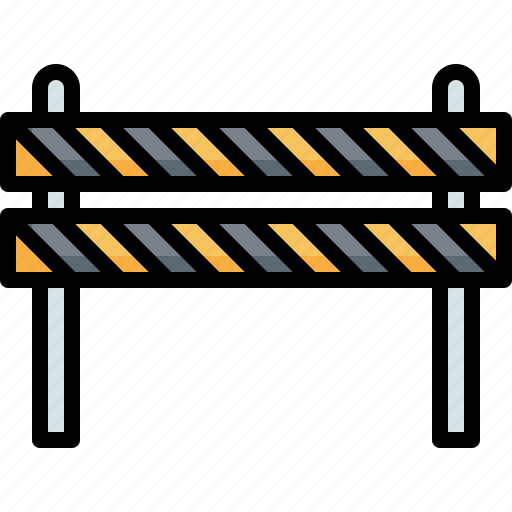 Barrier, barricade, construction, signaling, safety, security icon - Download on Iconfinder