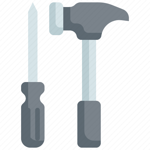 Labor, day, labour, hammer, construction, tools, screwdriver icon - Download on Iconfinder