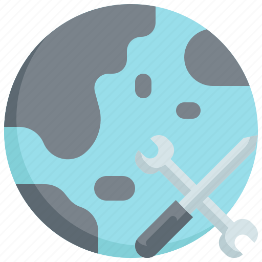 Screwdriver, wrench, world, planet, labor, construction, labour day icon - Download on Iconfinder