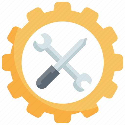 Wrench, gear, construction, tools, technical, support, screwdriver icon - Download on Iconfinder