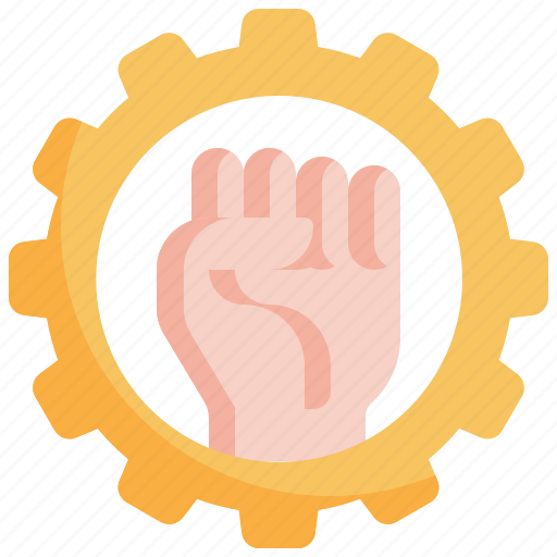 Fist, gear, power, empowerment, powerful, work, labour icon - Download on Iconfinder