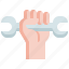 protest, labour, hand, labor, day, fist, wrench 