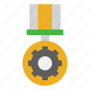 medal, badge, prize, gear, skill 