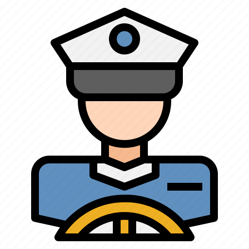 Driver, ship captain, labour, sailor, job icon - Download on Iconfinder