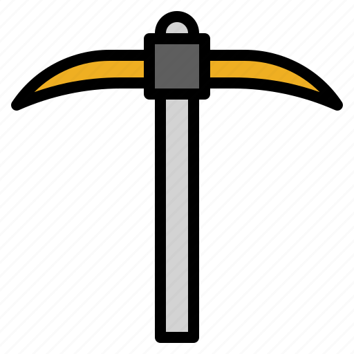Hoe, mining, construction and tools, dig, mine icon - Download on Iconfinder