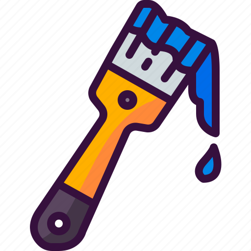 Brush, paint, paintbrush, painter, repair, construction icon - Download on Iconfinder