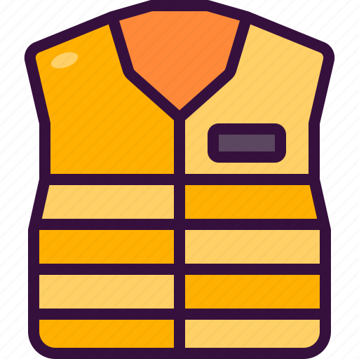 Protector, vest, labor, protection, safety, high, visibility icon - Download on Iconfinder