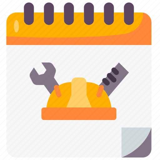 Labour, labor, engineer, equipment, schedule, industry, calendar icon - Download on Iconfinder
