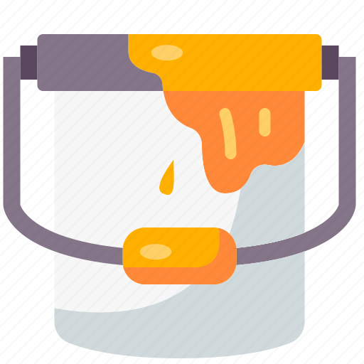 Paint, bucket, decoration, art, construction, tools, home icon - Download on Iconfinder