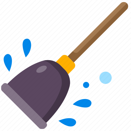 Plunger, toilet, suction, clean, bathroom, tool icon - Download on Iconfinder