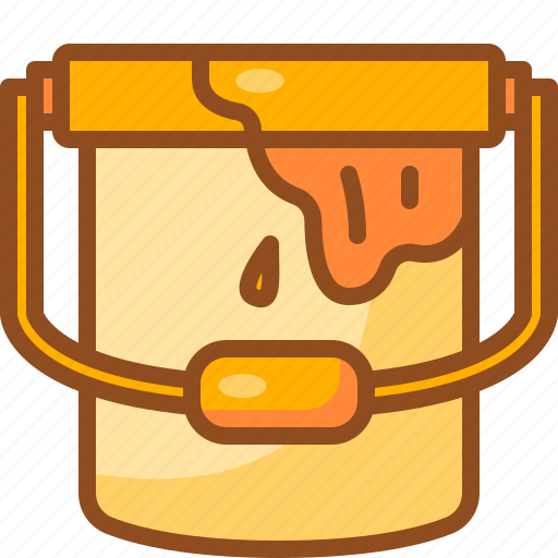 Paint, bucket, decoration, art, construction, tools, home icon - Download on Iconfinder