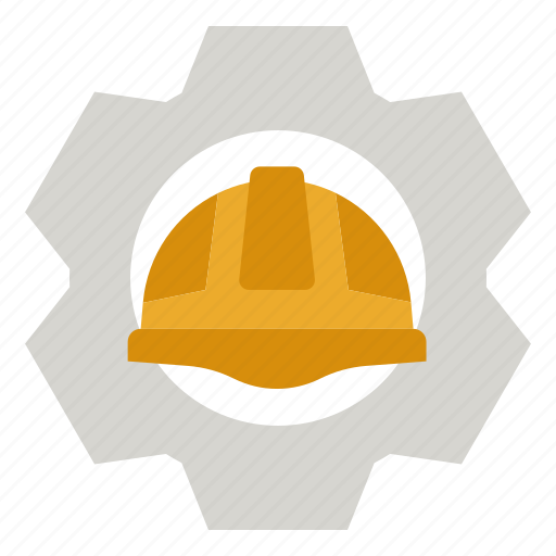 Construction, labour, day, helmet, cogwheel icon - Download on Iconfinder