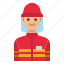 fireman, firefighter, job, avatar, profession 
