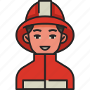 fireman, firefighter, fire, avatar, man, emergency, rescue