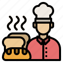 labourday, baker, bakery, chef, cook, avatar