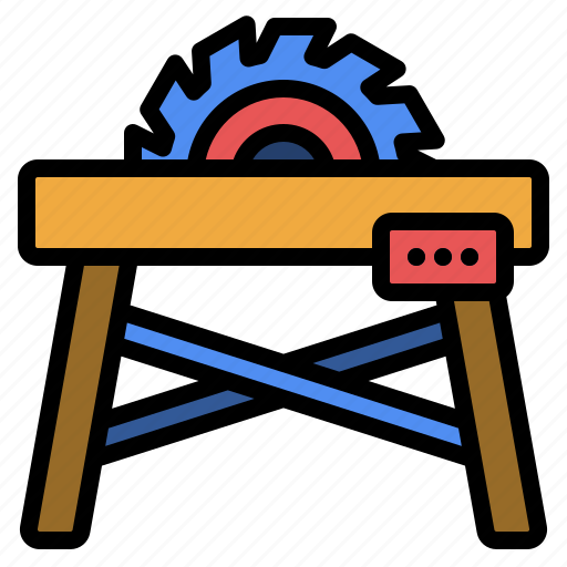 Labourday, tablesaw, saw, circularsaw, construction, woodworking icon - Download on Iconfinder