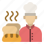 labourday, baker, bakery, chef, cook, avatar 