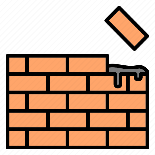 Brick, wall, construction, building, labour day, labour, work icon - Download on Iconfinder
