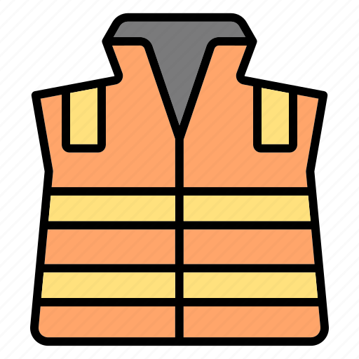 High, visibility, vest, jacket, life jacket, labour, labour day icon - Download on Iconfinder