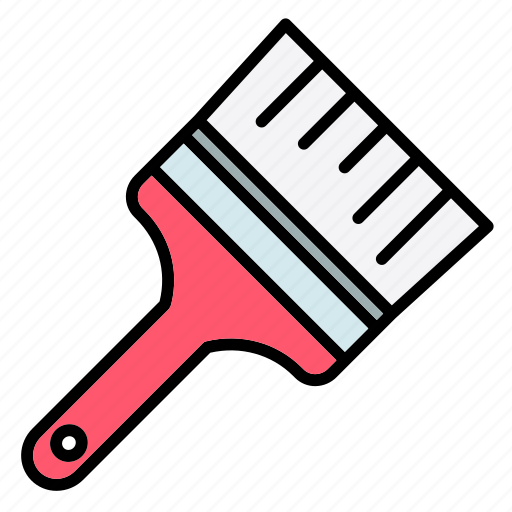 Paint, brush, painting, wall, construction, labour day, labour icon - Download on Iconfinder